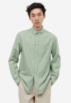 Regular Fit Oxford Shirt - Sage Green