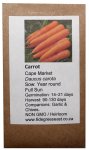 Heirloom Veg Seeds - Carrots - Cape Market
