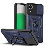For Samsung Galaxy A03 Core Sliding Camera Cover Design Tpu+pc Phone Case Blue
