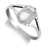 Sterling Silver Temple Panel Petite Ring