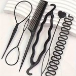6PCS Hair Styling Accessories Kit - Plastic Party Hair Braiding & Knitting Tools With Hairpins For Women - Creative Hairstyle Se