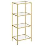 Galway 4-TIER Glass Display Table Gold