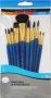 Dr. Simply Natural & Synthetic Watercolour Brushes 10 Pack - Short Handle
