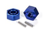 Traxxas Blue Aluminum 12MM Hex Hubs 2PCS