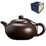 Weopycj Yixing Purple Clay Tea Pot Chinese Handmade Xishi Teapot Pottery Zisha Sand Mud Kungfu Tea Set Kettle 14OZ Zini