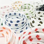 1PAIR Flowers Daisies Pattern Shoe Laces For Skate Shoes Sneakers