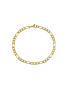 Icom Gold Tone Stainless Steel Mens Figaro Bracelet