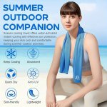 Cooling Towel For Sports And Outdoor Activities Soft Breathable Microfiber Ice Towel For Yoga Running Gym Camping Absorbent Quic