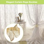 2PCS Hollow Wing Design Curtain Tiebacks Luxurious Curtain Holdbacks Home Decor Curtain Accessories