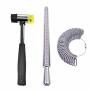 Eyourlife Ring Sizer Mandrel Gauge Set Finger Size Measuring Tool With Rubber Hammer For Jewelry Making Measuring Sizing