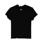 Older Girl Lettuce Trim Rib Tee