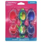 3 Pack Kids Goggles Assorted
