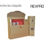 Rexel A4 Collapsible Archive Box With Long Side Flap Access Kraft