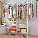 Heavy Duty Wardrobe Organizer For Clothes And Shoes - White
