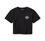 Women’s In The Wind Rider Sketch Art Boxy Tee – True Black