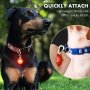 Bright LED Collar Light Pendant With Carabiner Clip For Nighttime Safety Of Dogs And Cats - Flashing Pet Tag Supplies