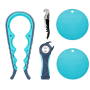Beer Bottle Opener 5-IN-1 Bottle Opener 4-IN-1 Multi-purpose Can Opener Set