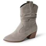 Amazon Essentials Women's Western Fashion Boots Grey 10