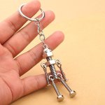 1PC Metal Screw Man Keychain Assembled Keychain Key Ring Decoration Backpack Car Keychain Decoration For Men