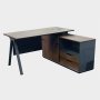 Gof Furniture - Lana Executive Desk Dark Brown