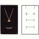 24PCS Argyle Patterned Paper Box Jewelry Box 8X5X3CM Rectangular Ring Earring Necklace Commemorative Day Sponge Inlaid Gift Box
