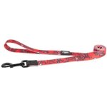 Rogz Fusion Classic Large Lead - Red Scribble Waggs Online Pet Shop