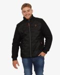 Soviet Mens Puffer Jacket In Black - Black M