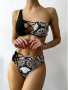 Leopard Black Bikini - Large