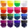 16PCS/PACK Candle Dye Flakes For Diy Scented Candles 0.18OZ Each Variety Of 16 Colors Non-toxic Colorant Pigment Blocks For Festive Christmas Gift Crafting