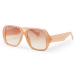 Light Brown Square Full Frame Sunglasses