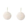Sophie & Panda Fuzzy Ball Towel Set Of 2