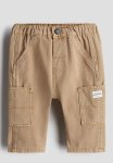 Patch Pocket Jeans - Beige