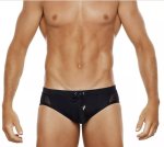 Black Translucent Briefs