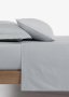 180TC Fitted Sheet Single Gry 92X188CM