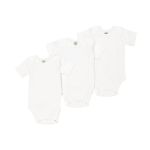 3 Pack Essential Cotton Short Sleeve Baby Bodyvest