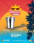 Combo Deal: 4 Litre Ice Bucket & 12" Stainless Steel Tong SGN060157