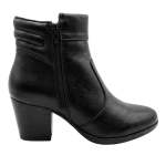 Ladies Kalaya Leather Boots In Black - Black 8