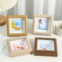 Mini Square Wooden Frame For Artwork: Perfect For Displaying Children'S Watercolor Paintings