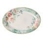 - Green Floral Oval Platter