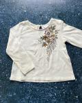 Zara White Flower Blouse 9 12M