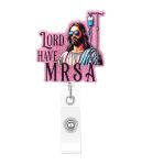 Funny Nurse Badge Holder With Retractable Clip Gifts For Nursing Student