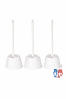 Toilet Brush Set - Round Holder Set Of 3