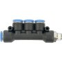 AirCraft Pu Hose Fitting Manifold 4 X 10MM Port X 1/4M