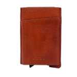 Bossi Mechanism Cardholder Wallet With Mag-clip Sleeve - Goat Sciver Nappa Black