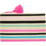 Clicks Bikini Bag With Bright Stripes