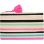 Clicks Bikini Bag With Bright Stripes