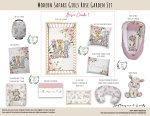 Cot Duvet Bedding Modern Safari Girls Rose Garden Set