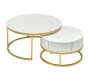 Efurn- Mimi Marble Top Nesting Coffee Table