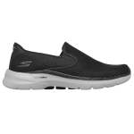 Skechers Men's Go Walk 6 Road Walking - Black grey - UK9.5
