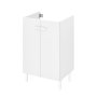 Easy Bathroom Cabinet 2 Door White W50CMXD40CMXH80CM Basin Excluded Vanity Only